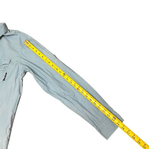 LRG Lifted Research Group Men's‎ XL Blue Long Sleeve Button-Up Shirt - Picture 9 of 12